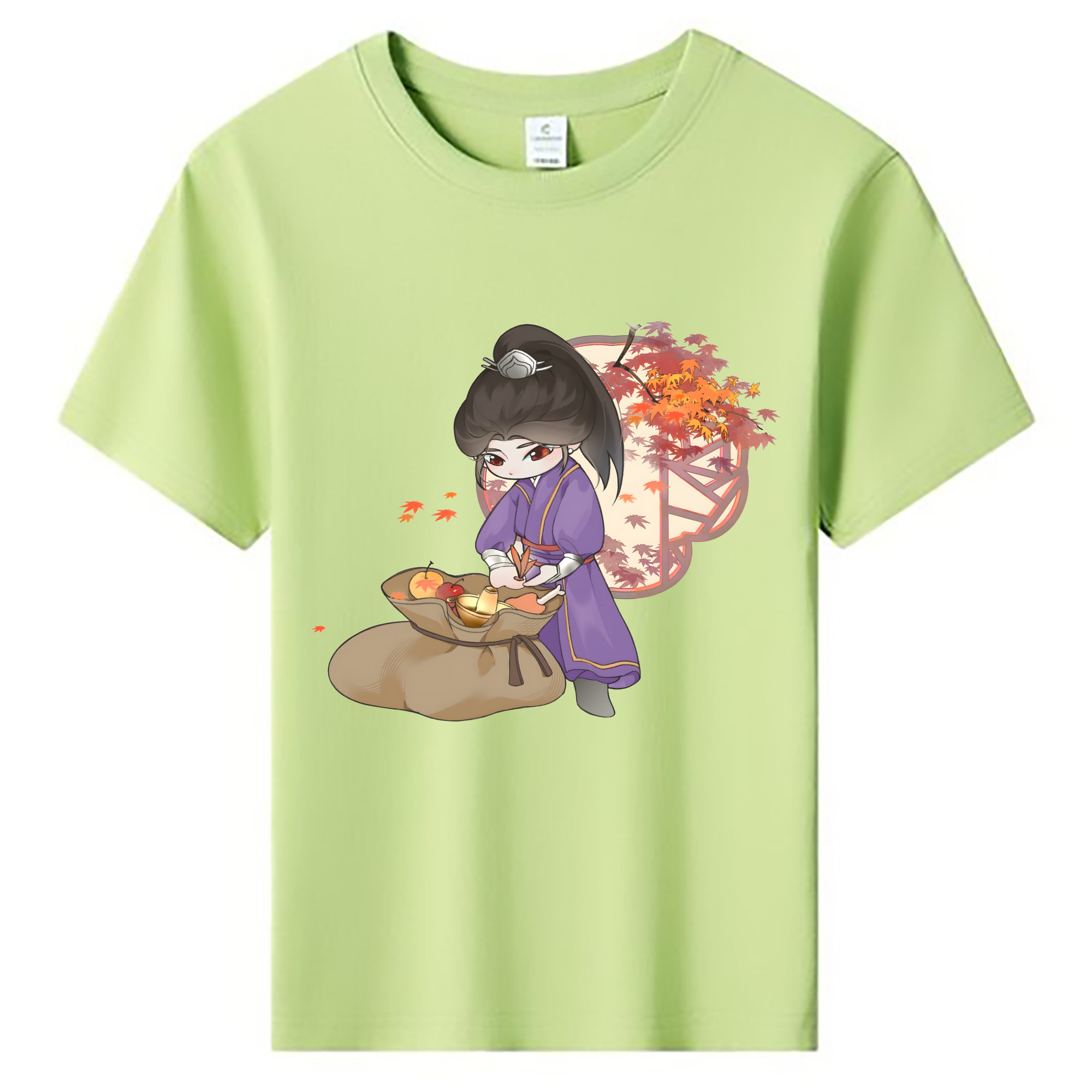 （画像用） Ne Zha 2 ナタ 魔童の大暴れ 綿100％キッズTシャツ（フロントプリント）